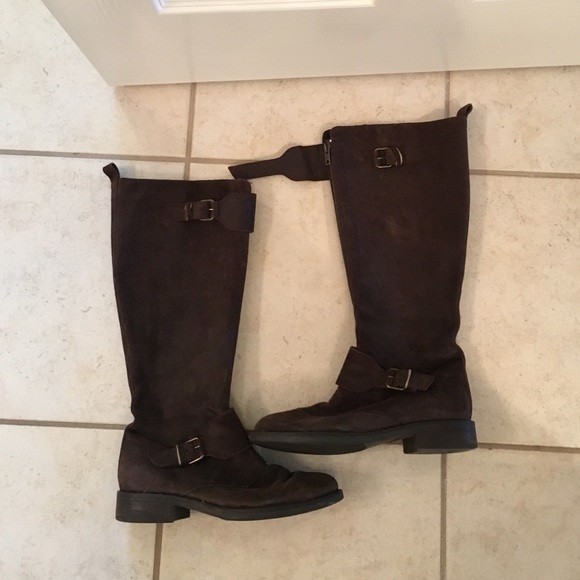 JCREW chocolate leather boots