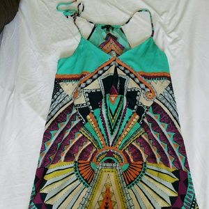 Glam Geometric Pattern Dress