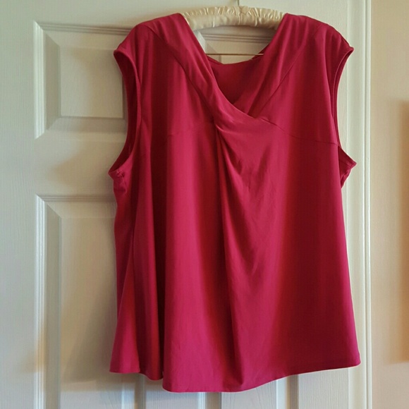 Pink Short-Sleeved 3x Blouse