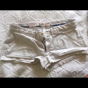 Hollister white shorts