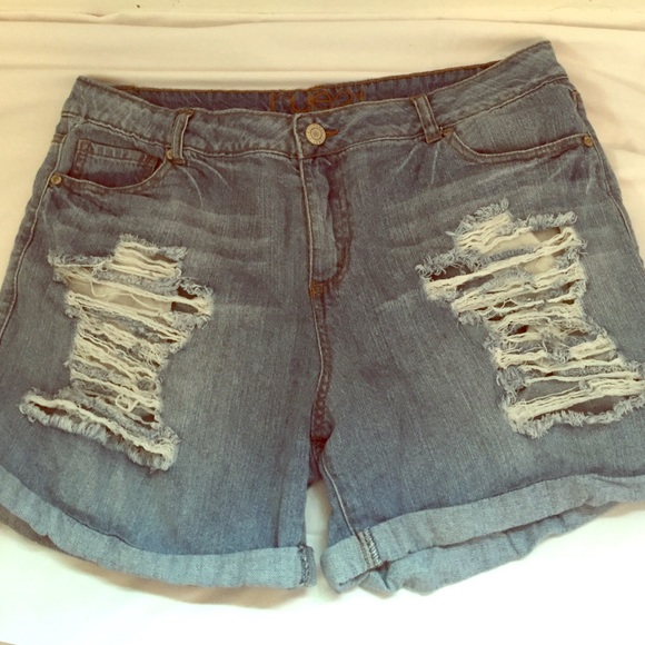 Rue 21 Denim Destroyed Shorts