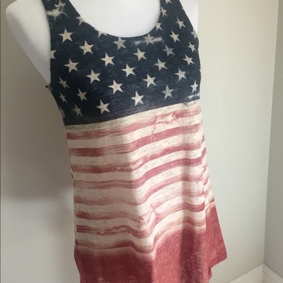 LAST 1!!! S-M American Flag racerback top 🇺🇸 - Picture 2 of 4