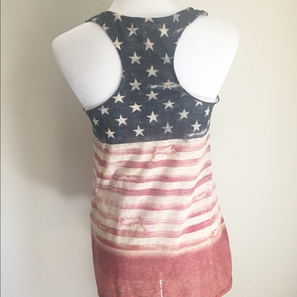LAST 1!!! S-M American Flag racerback top 🇺🇸 - Picture 3 of 4