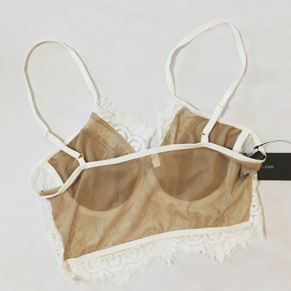 NWT gorgeous eyelash lace bralette delicate love - Picture 2 of 2