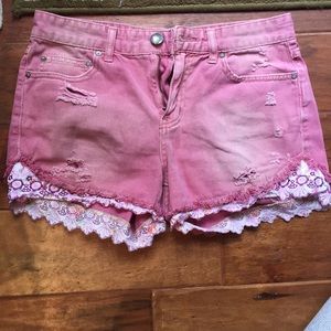 Free people denim shorts