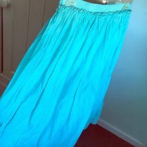 Teal maxi skirt