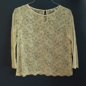 Half sleeve forever 21, lace top