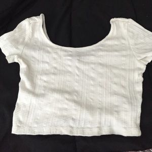 Cream colored crop top!