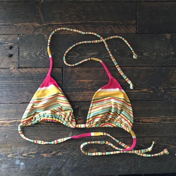 Stripe Bikini Top