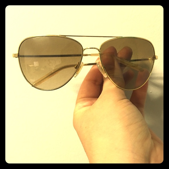 Mosley Tribes gold rim aviators