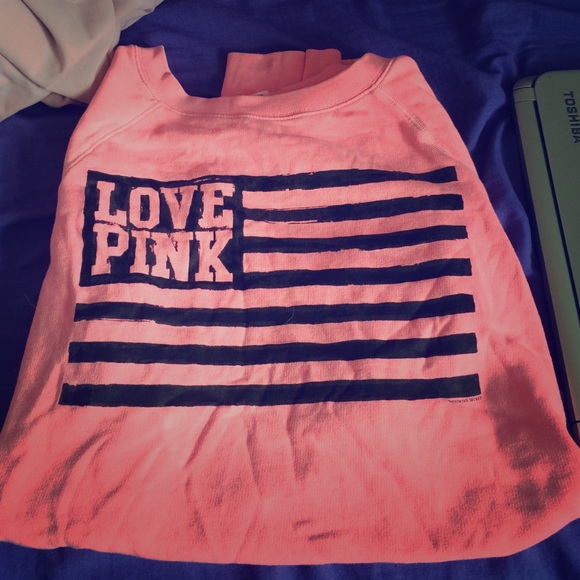 Super cute cropped pink Victoria's Secret sweater