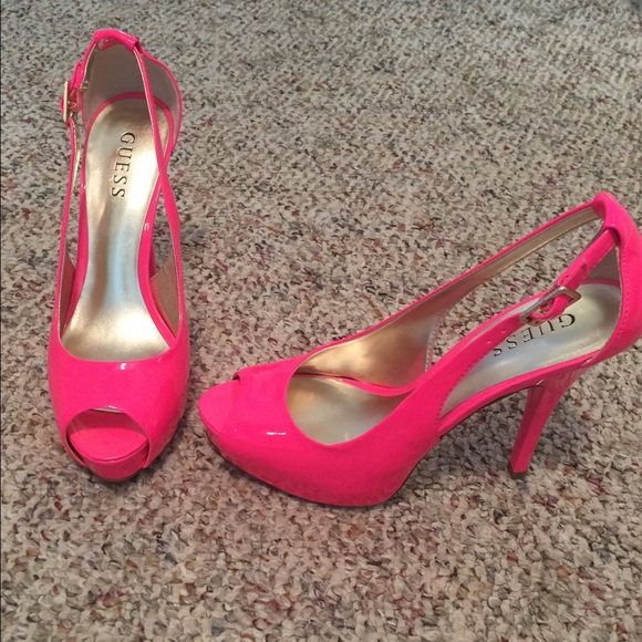 Guess Pink Patent Leather Shoes