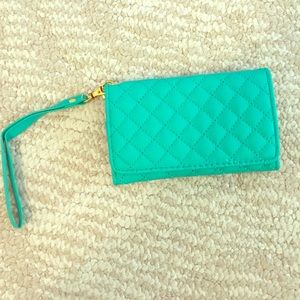 Teal wristlet