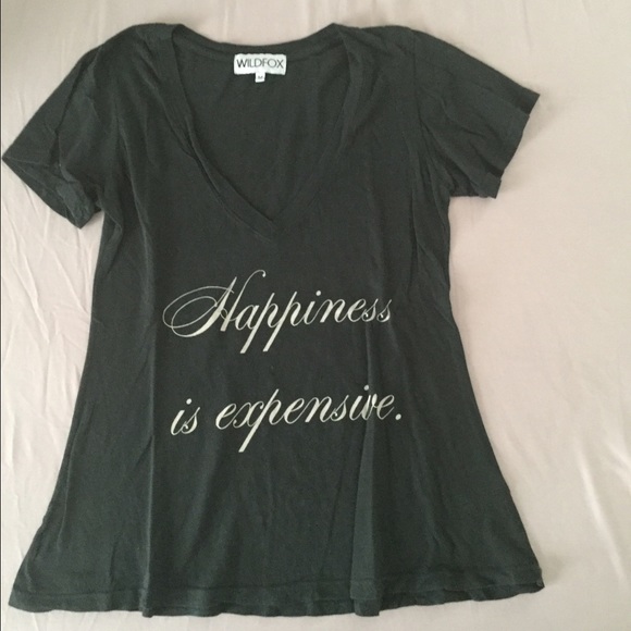 Wildfox "Happiness is Expensive" tee