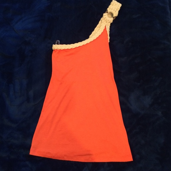 Wet seal one shoulder tank top size small