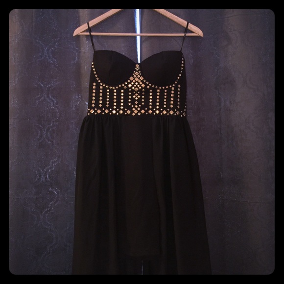 High low black dress - Picture 1 of 4