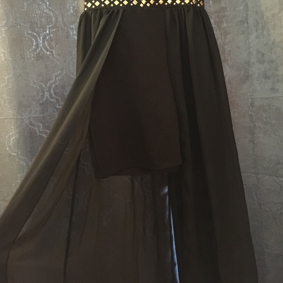 High low black dress - Picture 2 of 4