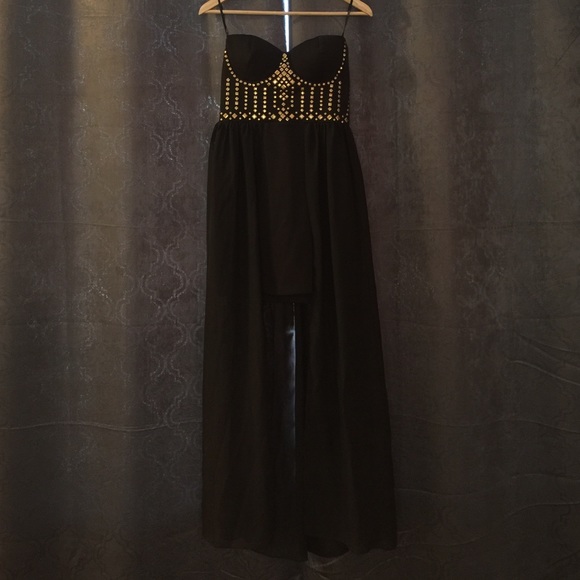 High low black dress - Picture 3 of 4