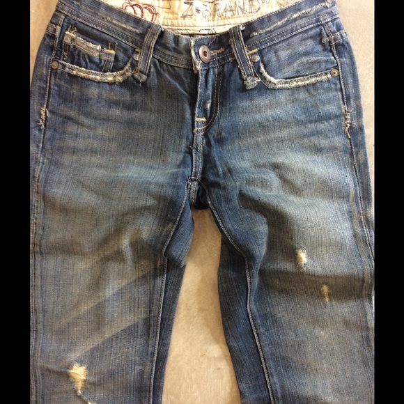 Z BRAND distressed boot cut jeans SALE - Picture 2 of 4