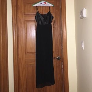 Black Schiffon Maxi Dress