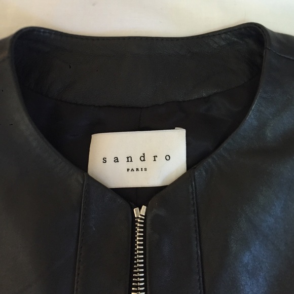 Sandro leather jacket - Picture 2 of 3