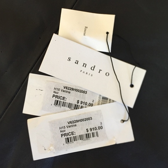 Sandro leather jacket - Picture 3 of 3