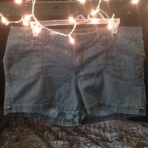 Plus Size Denim Shorts