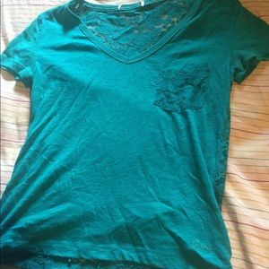 See through back t shirt