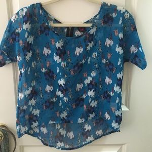 blue colorful top