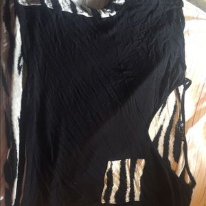 Zebra print crop top