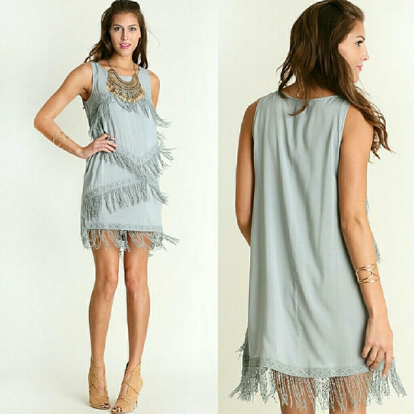 💥SALE!!!💥UMGEE Sleeveless Fringe Dress - Picture 2 of 3