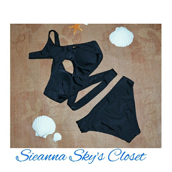 5 STAR 🌟😍SEXY BLACK 2 PIECE SWIM SET - Picture 4 of 4