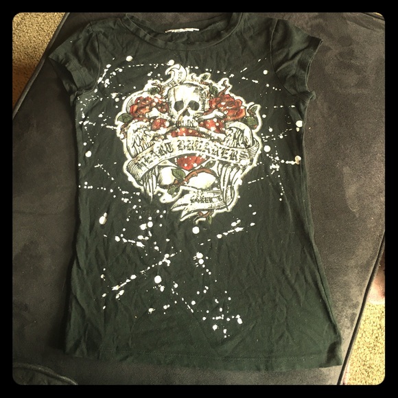 Harley Davidson Heart Breaker Skull & Rose T-Shirt