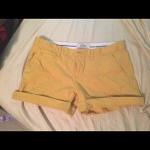 Yellow women's shorts