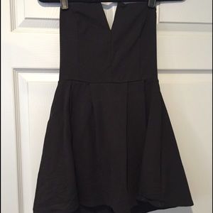 Short black dress!