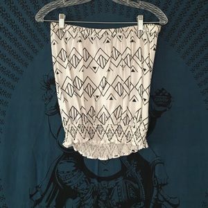 strapless tribal shirt