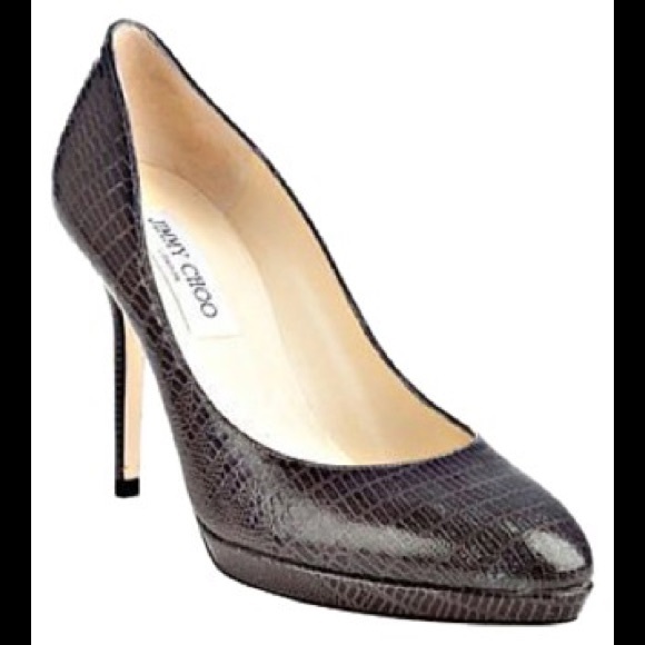 Jimmy★Choo(セールで嬉しい再入荷)ゴージャスlizard型押しCherI JIMMY CHOO Aimee Lizard Embossed Pumps