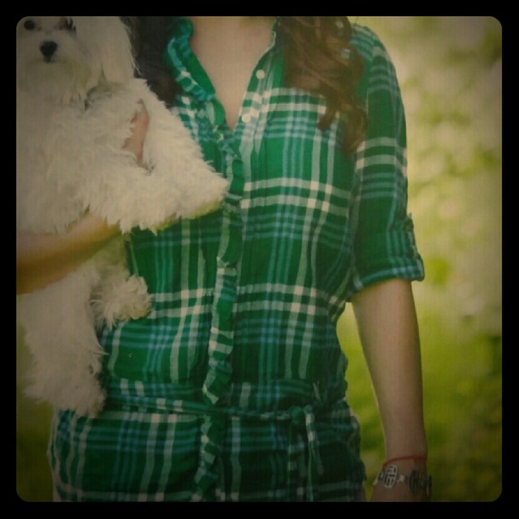 AEO Plaid Boyfriend Shirt