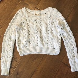 Hollister sweater crop size M