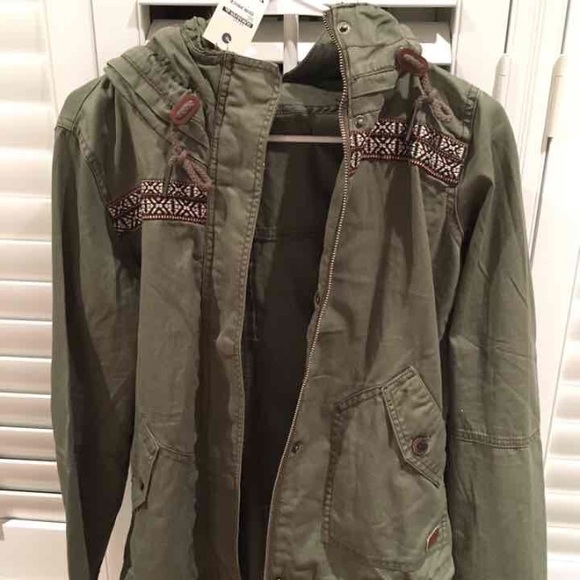 NWT ROXY Wintercloud Military Jacket