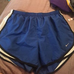 Blue Nike shorts