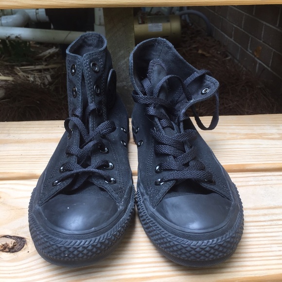 All Black Converse