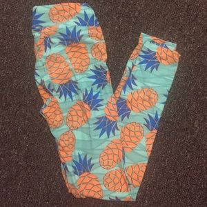 LulaRoe pineapple leggings NEW