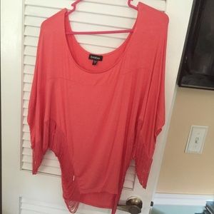 Fringe Coral BeBe Top