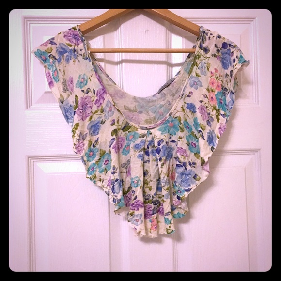 Flowered crop top from Charlotte Russe