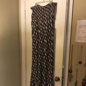 Michael Kors strapless maxi dress.