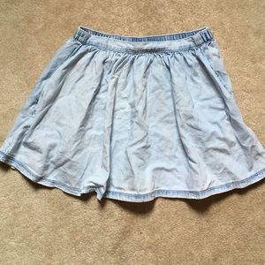 Light blue skirt