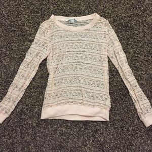 Lace long sleeve top