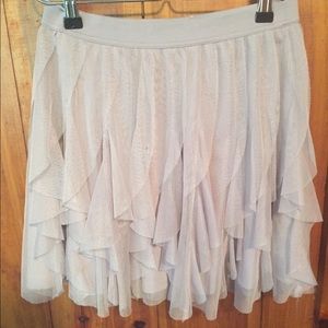 Lauren Conrad taupe tulle skirt