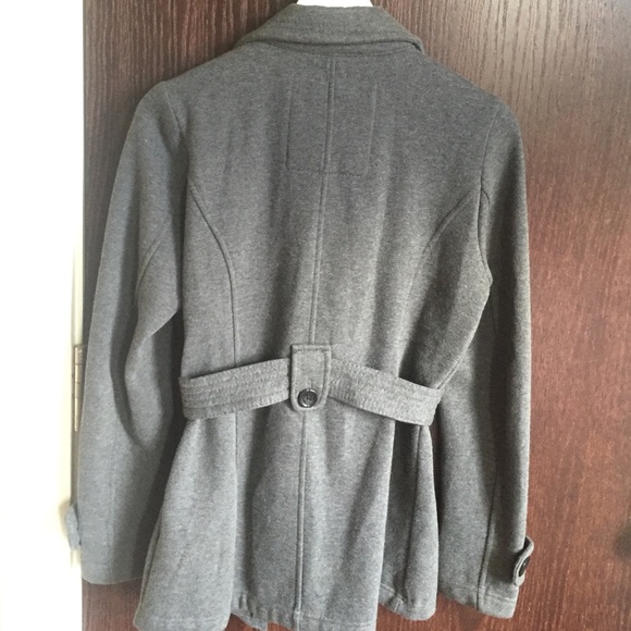Grey Mid-Length Peacoat - Picture 3 of 4